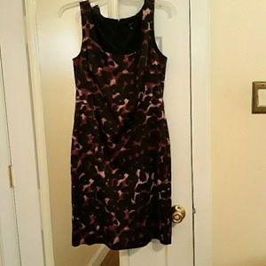 Ann taylor a line animal print dress